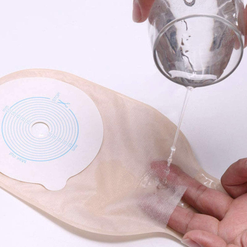 Ostomy Colostomy Supplies, 20 PCS Colostomy Bag, One Piece Drainable Pouches with Twist-Tie for Ileostomy Stoma Care, Cut to Fit(Max 20-65mm) 20 Count (Pack of 1)