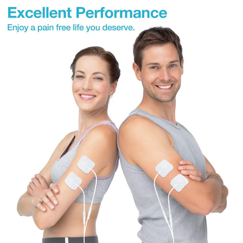 Easy@Home TENS Unit Muscle Stimulator - Electronic Pulse Massager, 510K Cleared, FSA Eligible OTC Home Use handheld Pain Relief therapy Device-Pain Management Machine Gift for Mom Dad - EHE009
