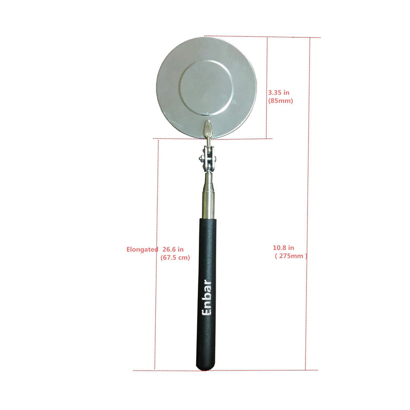 Enbar Telescopic Inspection Mirror, 360 Rotating Inspection Mirror, Mechanics Mirror, Inspection Mirror, car Inspection Mirror，Diabetic Mirror for feet