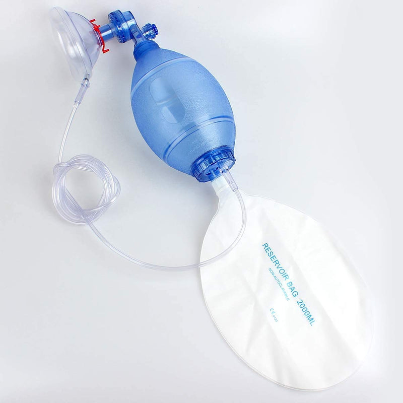 PVC Adult Tool Bag Resuscitator Bag for First Aid Training, CPR Manual Tool Kit Artificial Device