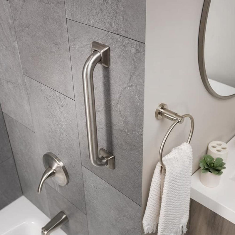 Bathroom Grab Bars Stainless Steel Handrail ADA Compliant 500lbs bathtubs and Showers Toilet Handle Safety for Handicap, Elderly, Disabled, Injury (12 inches) 12 inches