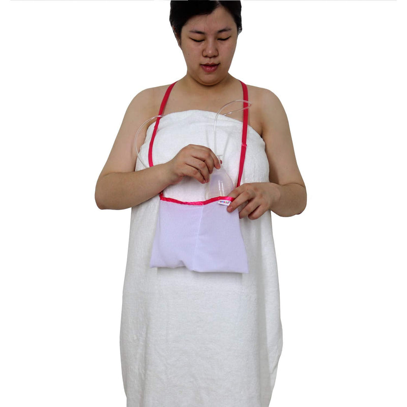 Yesito Mastectomy Drainage Pouch and Shower Support Adjustable Comfort (Pink)