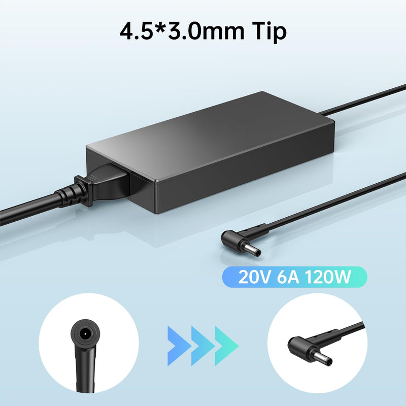 20V 6A 120W Laptop Charger Fit for ASUS Zenbook Flip 15 Q528EH Q538EI UX534F Q537F Q547F Q536F Q506 Q546F Power Cord Adapter Supply ADP-120CD B A17-120P2A