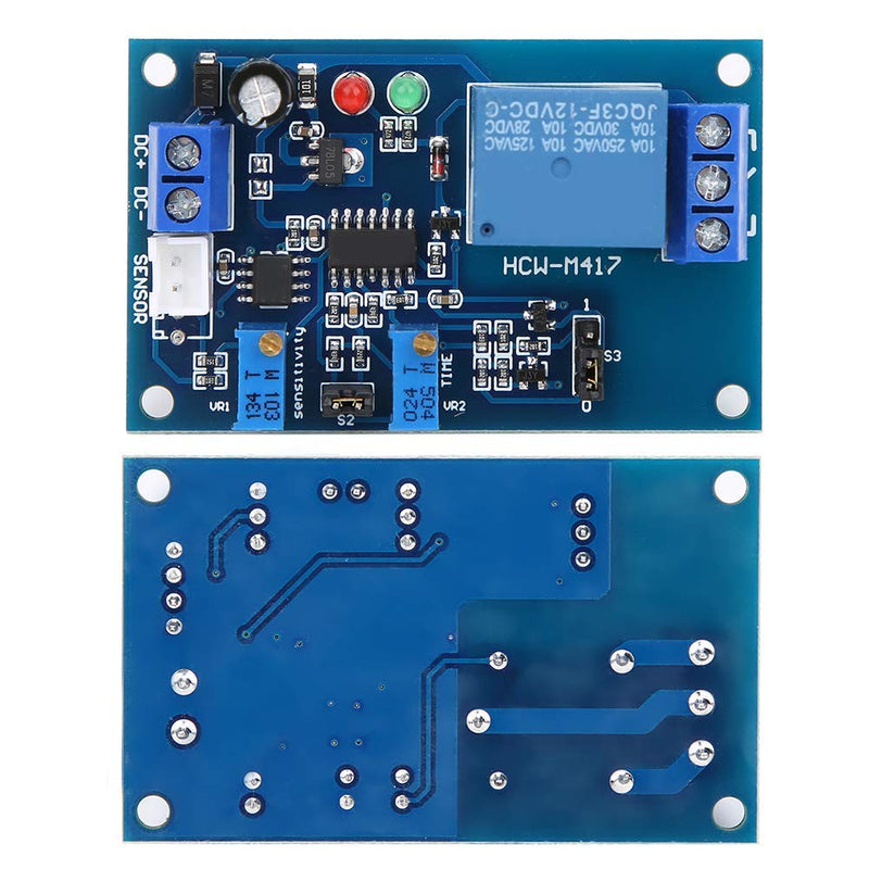 Light Control Switch Relay, XH-M131 Photosensitive Relay Module, Controlled Delay Light Induction Adjustable Switch Photoresistor Relay Module (12V)