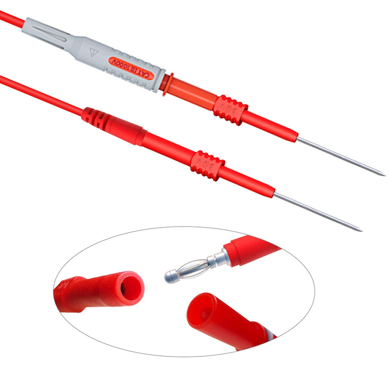 Goupchn Back Probe Pins 2PCS Flexible Bendable Test Probes for Wire Piercing Automotive Car Repairing Electrical Testing