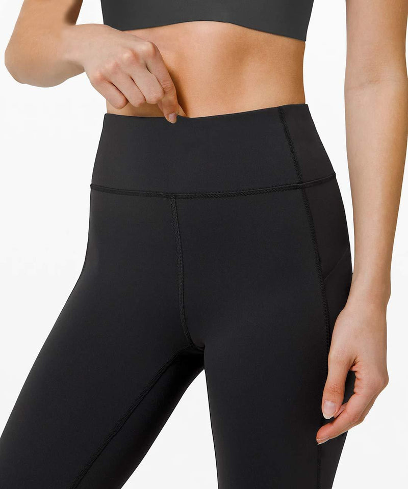 PHISOCKAT Women's High Waist Yoga Pants with Pockets, Leggings with Pockets, Tummy Control Workout Yoga Leggings Black X-Small