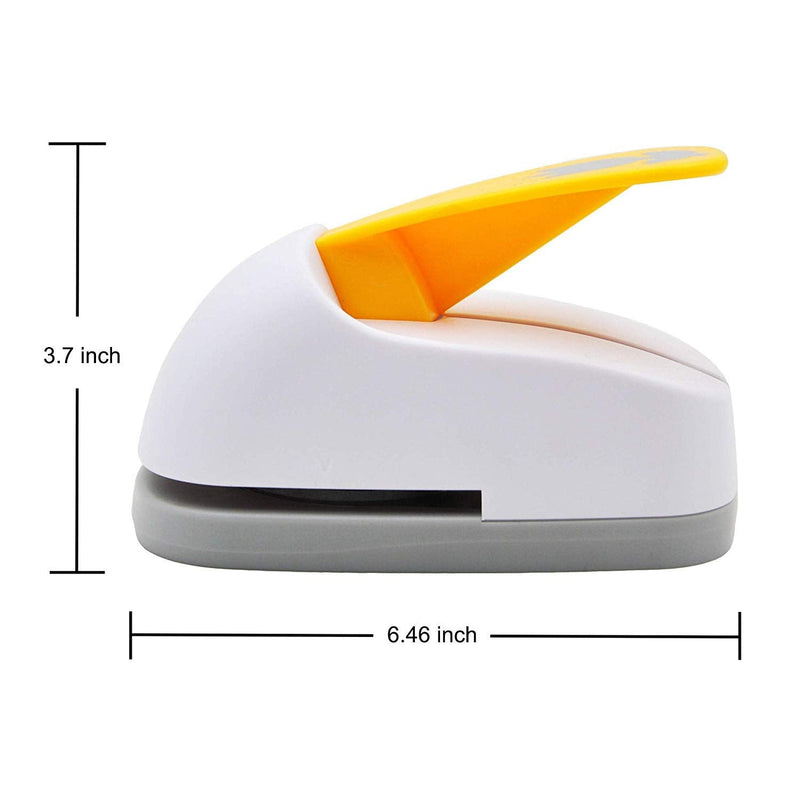 Craft Lever Punch 3 inch Heart Punch DIY Handmade Paper Punch (White 3inch Heart)