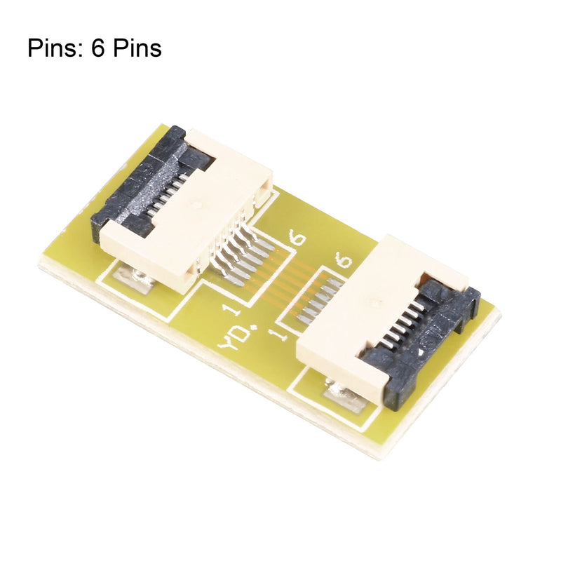 uxcell 0.5mm Pitch 6 Pin to 6 Pin Extension Connector Adapter for FFC FPC Cable Extend Zip HDD