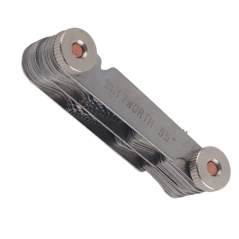 52 pieces thread template stainless steel screw pitch gauge 60 and 55 degree thread plug gage measuring tool Metric + imperial (52 pieces) (Metric+ imperial (52pc)) Metric+ imperial (52pc)
