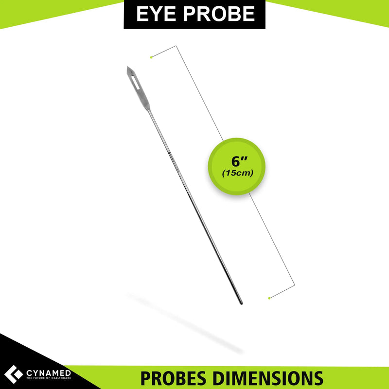 Cynamed Lab Eye Probe 6" Surgical Stainless Steel Premium Instruments (12, 6 in.) 12 6 in.