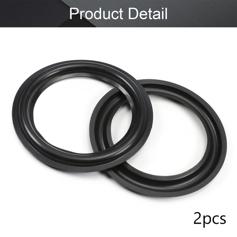 Fielect 3inch/75mm Speaker Rubber Edge Surround Rings Replacement Parts for Speaker Repair or DIY 2Pcs