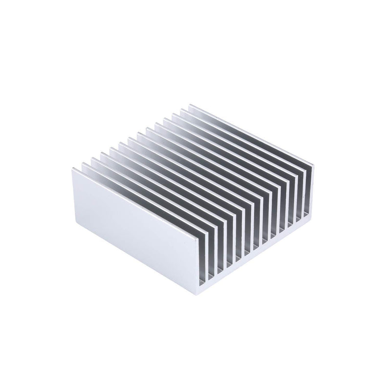 Awxlumv 4 Pcs 50mm Aluminum Heatsink 50 x 50 x 20 mm/ 1.97 x 1.97 x0.78 Inch Heat Sinks 14 Fin for Peltier,Chipset and CPU Cooling -Silver