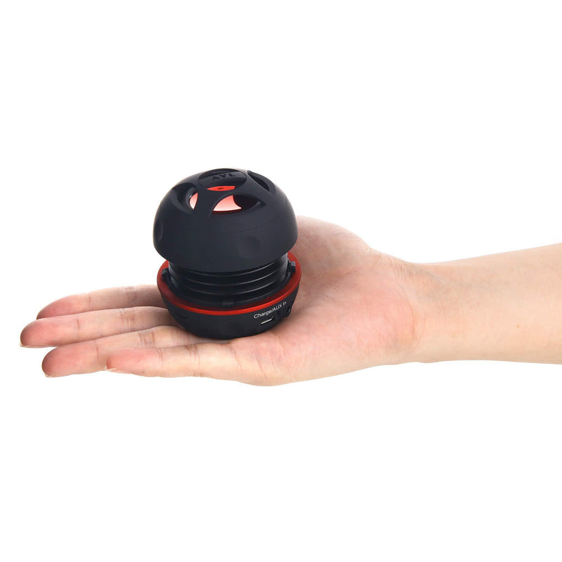 AYL Mini Speaker System, Portable Plug in Speaker with 3.5mm Aux Audio Input, External Speaker for Laptop Computer, MP3 Player, iPhone, iPad, Cell Phone (Black) Mini Portable Black