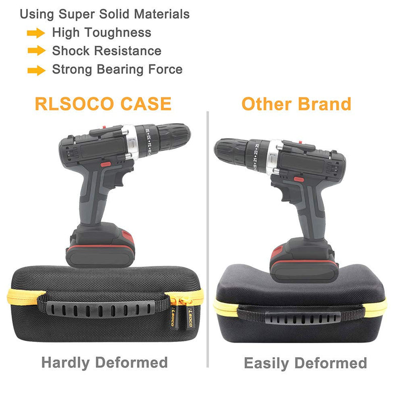 RLSOCO Carrying case for Fluke 117/115/116/114/113/177/178/179/233 Digital Multimeter and Fits for Fluke 101/106/107/ F15B+F17B+F18B+ and More(with DIY Foam)(Yellow) Yellow Zip