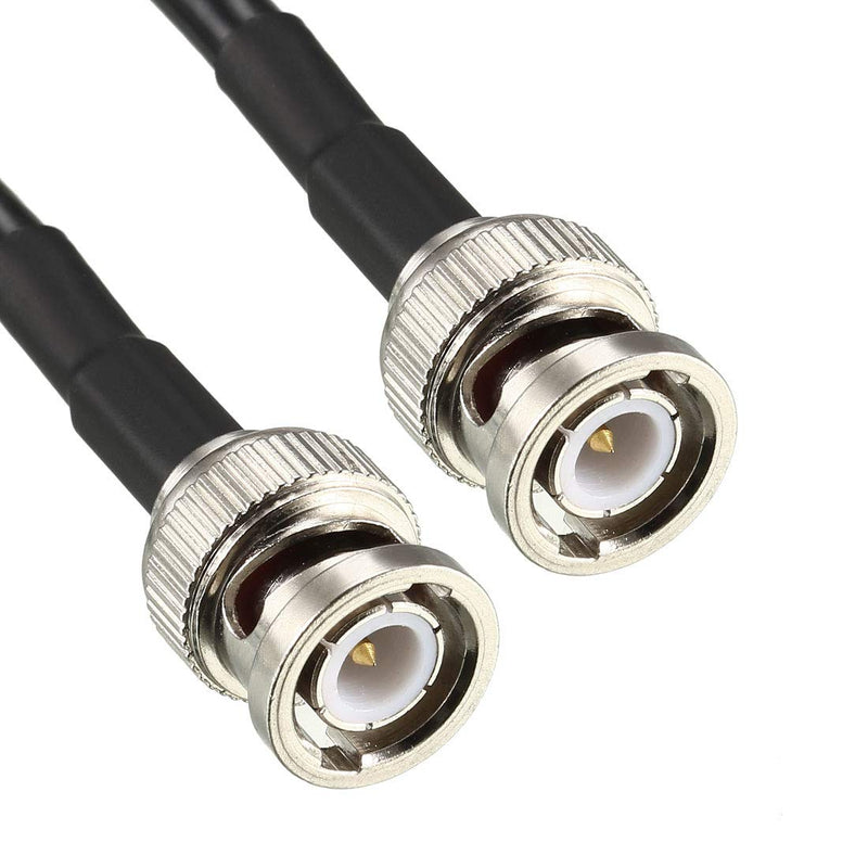 uxcell RG58 Coaxial Cable with BNC Male to BNC Male Connectors 50 Ohm 3 Ft 2pcs 3 Feet