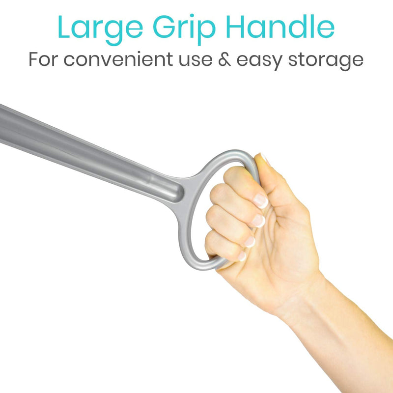 Vive Shoe Horn - 24" Long Handled, Extended Reach ShoeHorn for Women, Men, Kids, Seniors, Elderly, Handicap, Disabled - Plastic Boot Horn - Extra Large Tall Handle Dressing Aid Giant Helper Tool