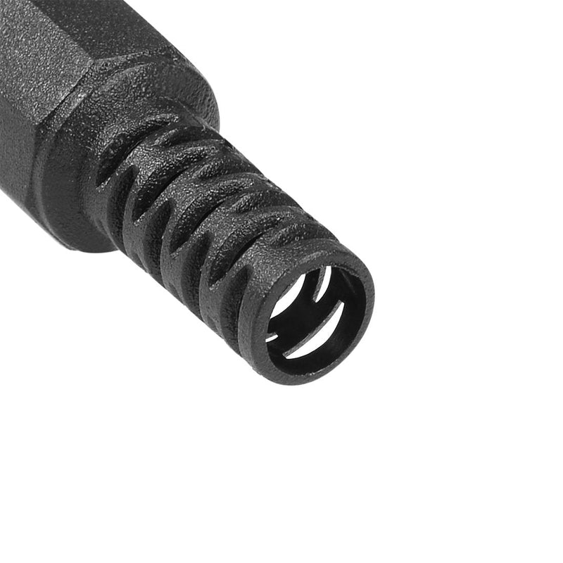 uxcell 5.5 x 2.1mm DC Male Connector Power Supply Ends Solder Adapter DIY DC Barrel Connectors Replacement 10pcs