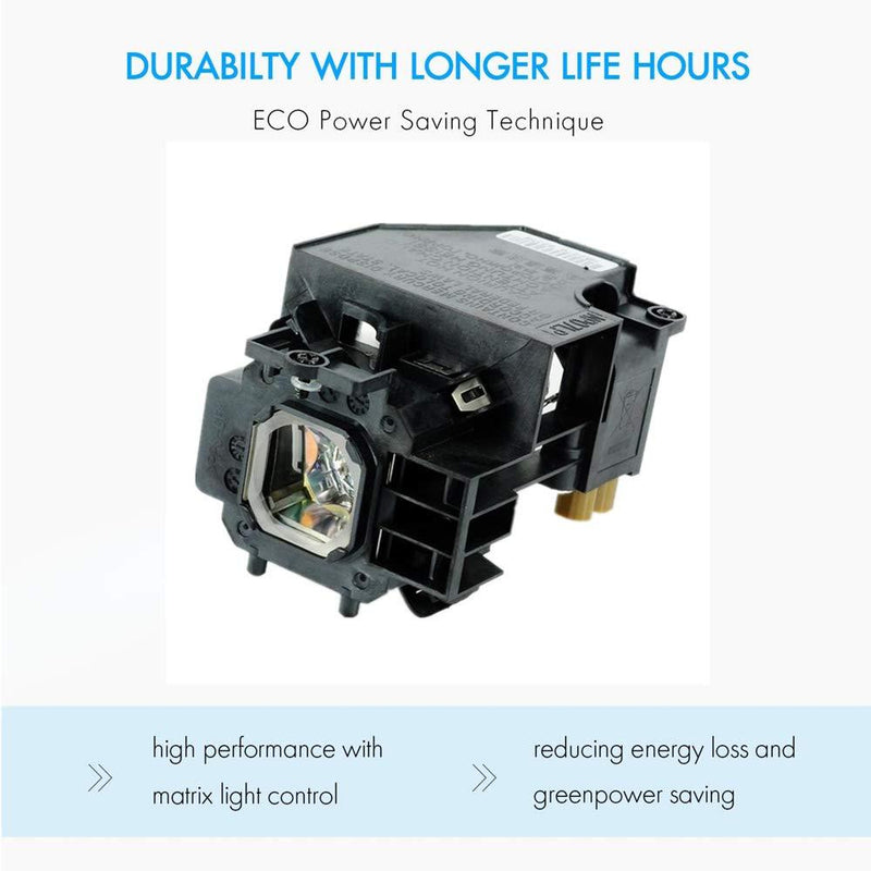 AWO Premium Replacement Lamp NP14LP / LV-LP32 with Housing for NEC NP305,NP310,NP405,NP410,NP510,NP510G for Canon LV-7280,LV-7285,LV-7380