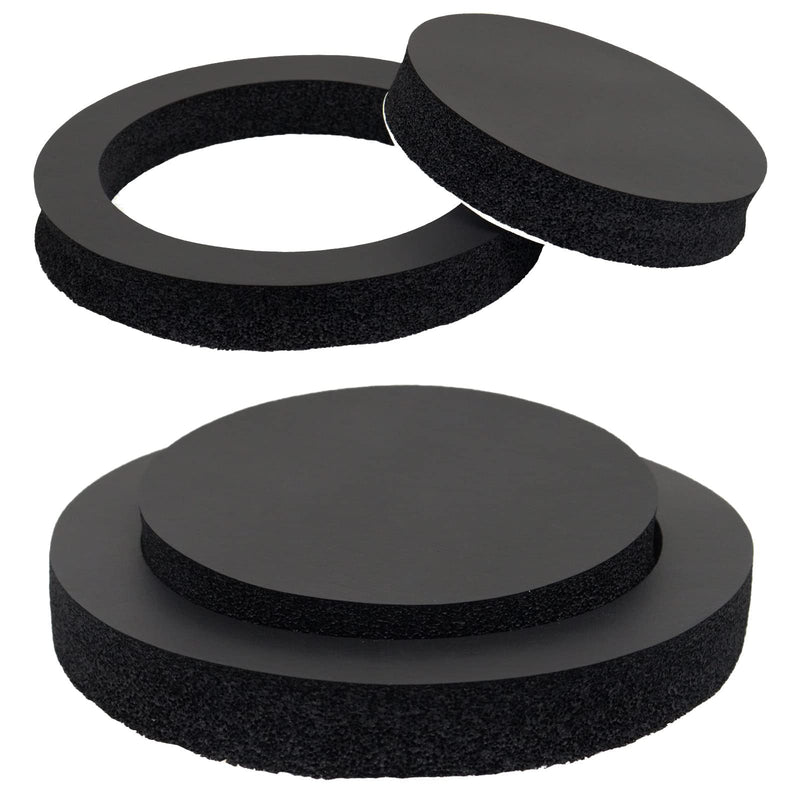 BENLIUDH Car Door Speaker Fast Rings Foam Bass Blockers, Car Universal Foam Speaker Enhancer System Kit for 6" and 6.5" Speaker 4 Pcs - Self Adhesive