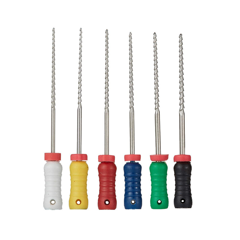 JMU Dental Endodontic Root Canal H-Files,Hand Use Stainless Steel H-Files 6pcs/Box 25mm 45#-80#