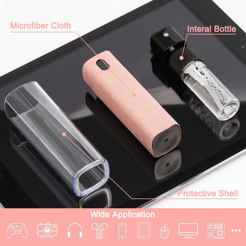 Touchscreen Mist Cleaner, walrfid Electronic Screen Cleaner for TV, Laptop, Tablet, PC, Computer Monitor LCD Flat Screens, Eyeglasses - Pink