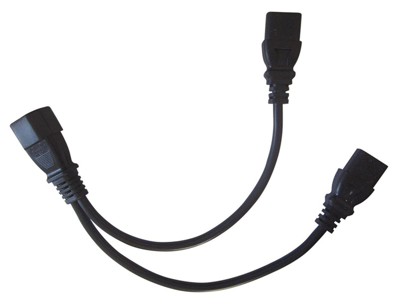 Hisonde UPS Server Power Cable Single C14 to Dual 5-15R C13 Short Power Y Type Splitter Adapter Cable 5ft/1.5m