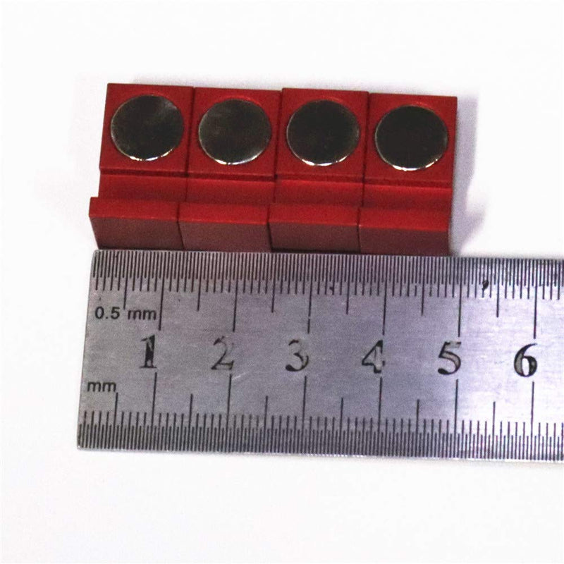 Magnetic Parallel Keepers, Holders. Vise, CNC,Kurt,Machinist Tools (Red) Red