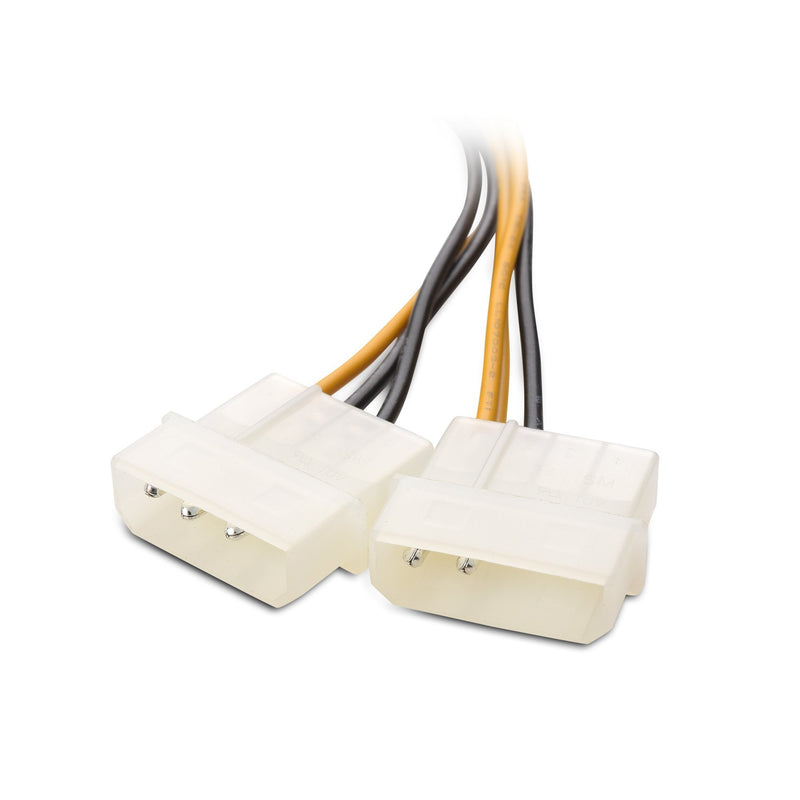Cable Matters 2-Pack 6 Pin PCIe to Molex Power Cable, 2 Molex to 6 Pin PCIe - 6 Inches