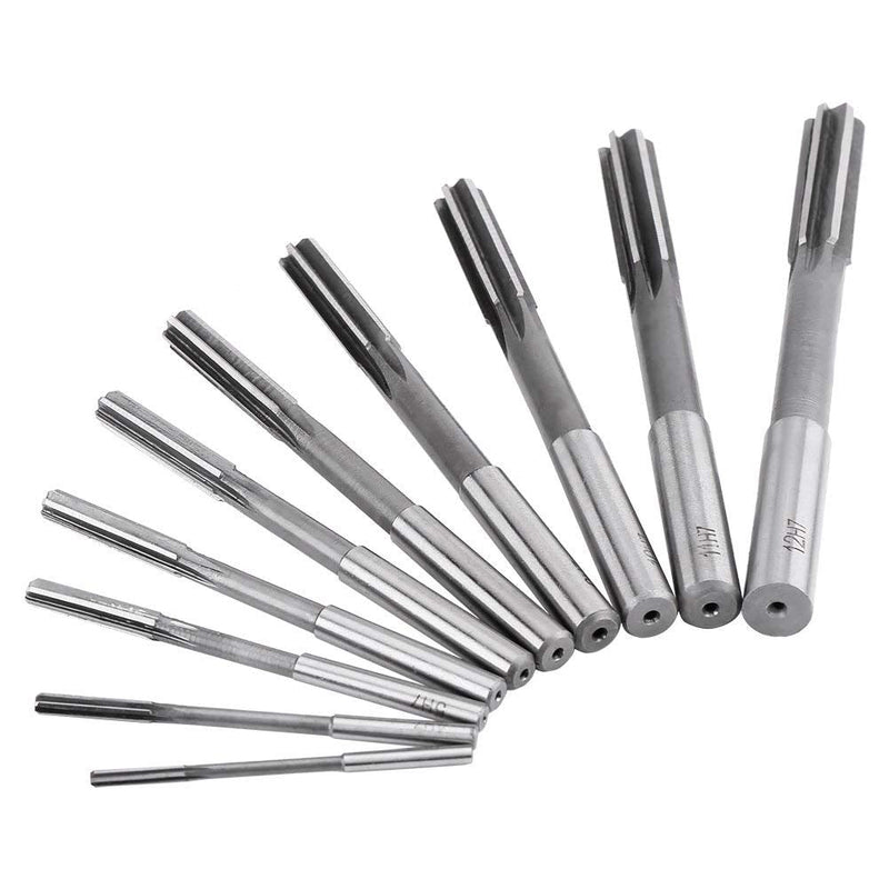 10 pieces reamers H7 HSS straight reamer machine cutter 3/4/5/6/7/8/9/10/11/12mm reamers set H7