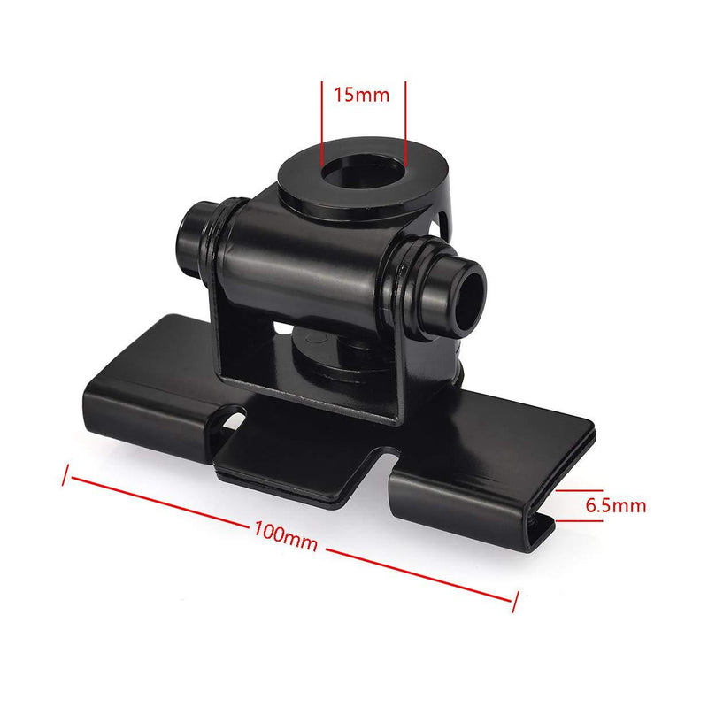 Bingfu Vehicle Mobile Radio Antenna Fix Bracket Mounting Lip Mount with 5m 16.5 feet UHF PL259 Male to SO239 Female Bulkhead Mount RG58 Cable for Car Truck Ham Radio Amateur Radio Antenna Lip Mount