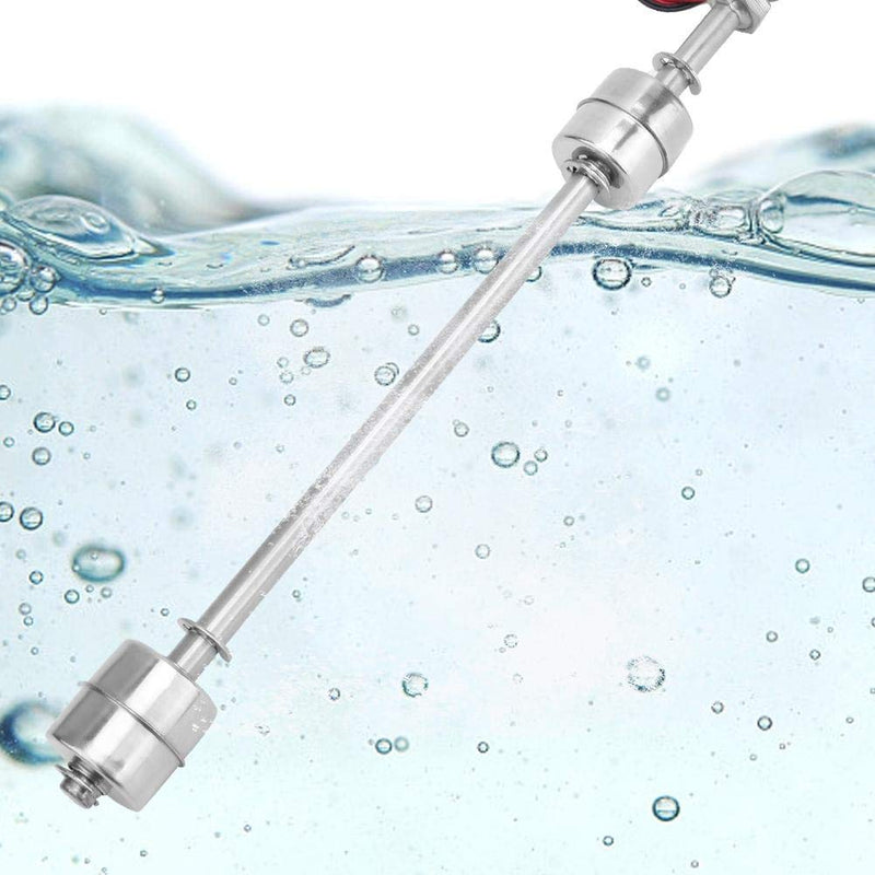 Float Switch Water Level Sensor, Stainless Steel Double Ball Fish Tank Liquid Float Switch Water Level Controller for Water Tank, Pool, Sink, Fish Tank, etc(4 Size)(250mm)