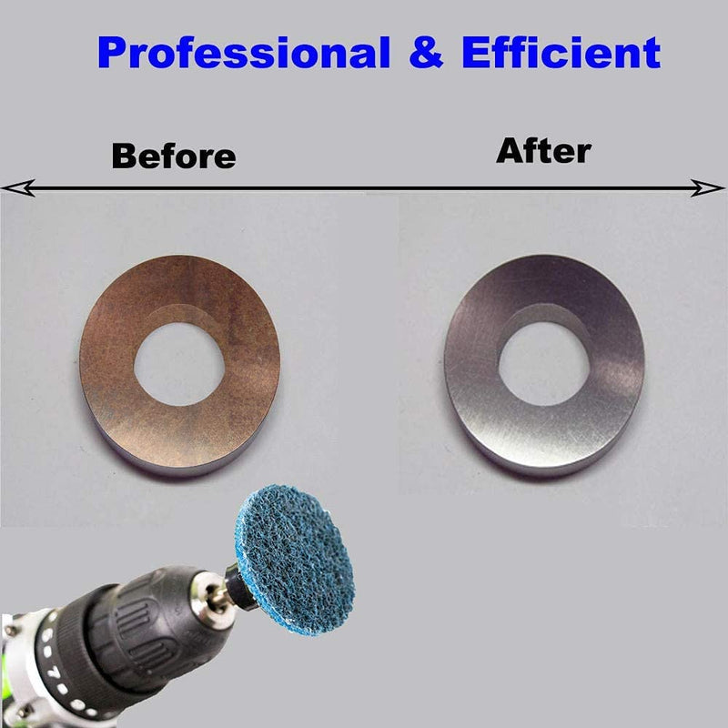 31Pcs 3" Surface Conditioning Disc, Crossarctic Quick Change Sanding Discs with 1/4" Shank Holder for Die Grinder Prep Strip Grind Polish Finish Burr Rust Paint Removal 3" Surface Sanding Disc