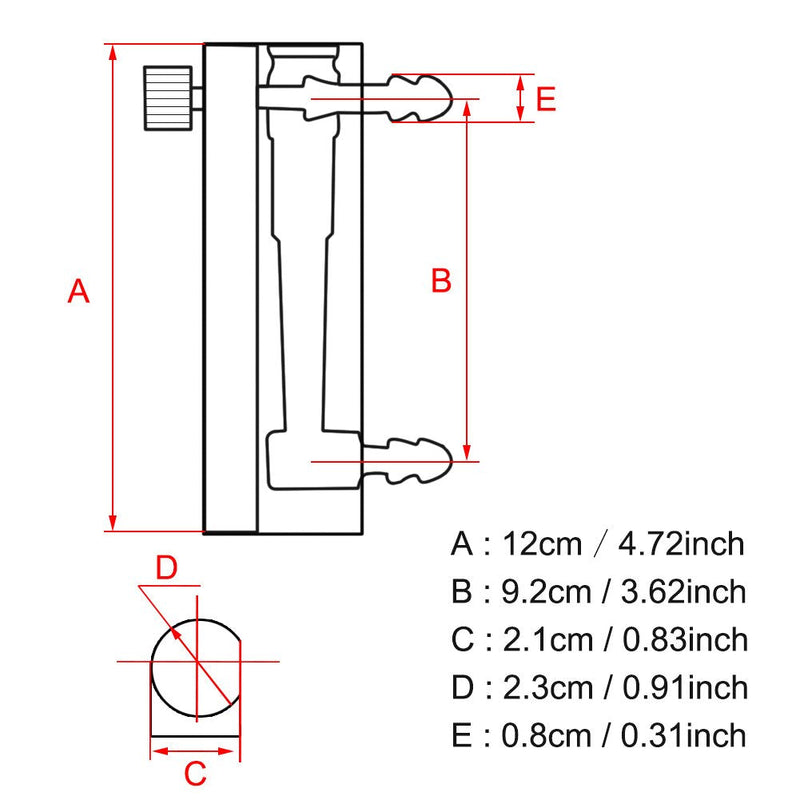 LZQ-5 acrylic oxygen gas flow meter with control valve for measuring gas flow 2.5-25LPM