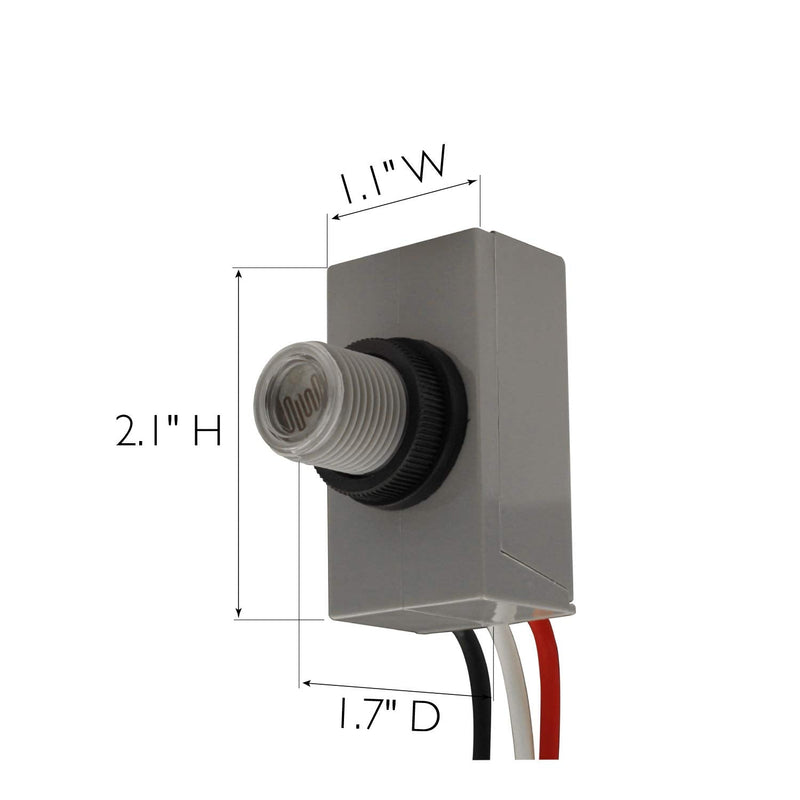 Design House 588095 Internal Mount 120-Volt Outdoor Photocontrol, Commercial/Residential Use, Dusk to Dawn Sensor