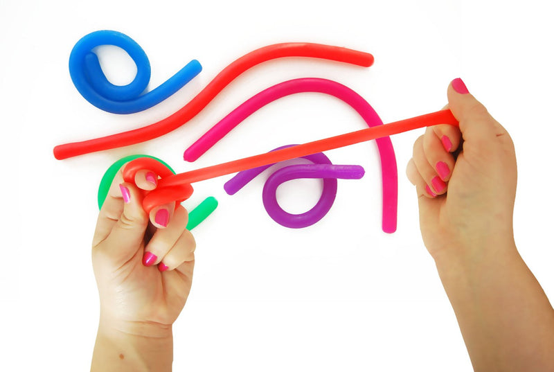 Impresa Products 5-Pack of Original Stretchy String Fidget / Sensory Toys (BPA/Phthalate/Latex-Free) - Stretches from 10 Inches to 8 Feet!