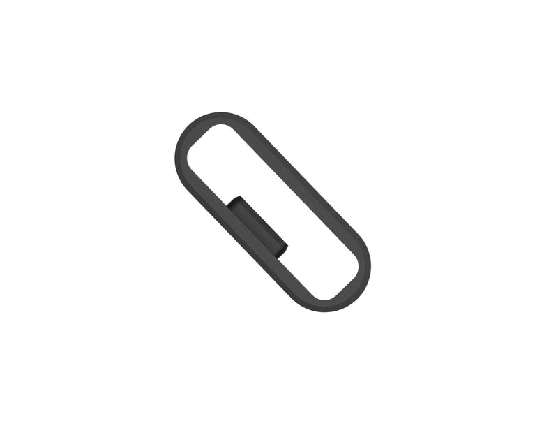 Black Silicon Fastener Ring Security Loop Compatible with Garmin Vivoactive 4s/ Vivosport/ Vivosmart HR & HR+/Approach X40& X10/Venu 2S Samrtwatch Band