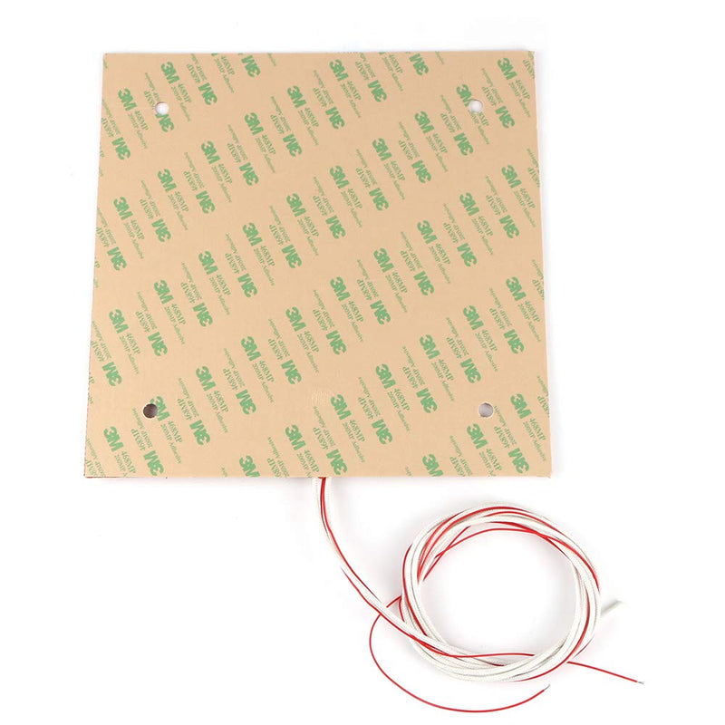 BCZAMD 235 X 235mm 120V 500W Silicone Rubber Heater Mat/Pad with NTC 100K Thermistor Strong Adhesive for 3D Printer Parts