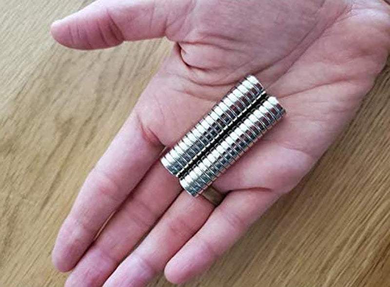 ZDYWY 30 Pieces 8 x 5mm with 3mm Countersunk Hole Permanent Disc Rare Earth Fastener Magnets Refrigerator Neodymium Magnets - 0.32 inch D x 0.2 inch H with 0.12 inch D Screw Hole