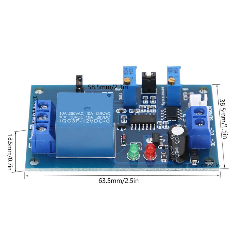 Light Control Switch Relay, XH-M131 Photosensitive Relay Module, Controlled Delay Light Induction Adjustable Switch Photoresistor Relay Module (12V)