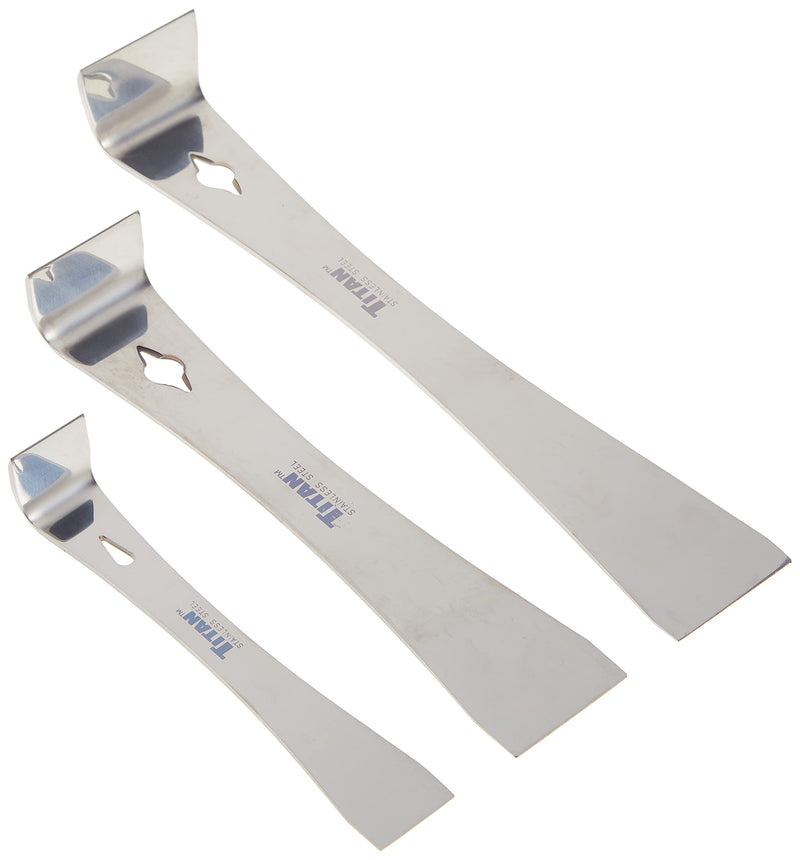Titan 17007 3-Piece Stainless Steel Pry Bar Scraper Set 3 Piece Set