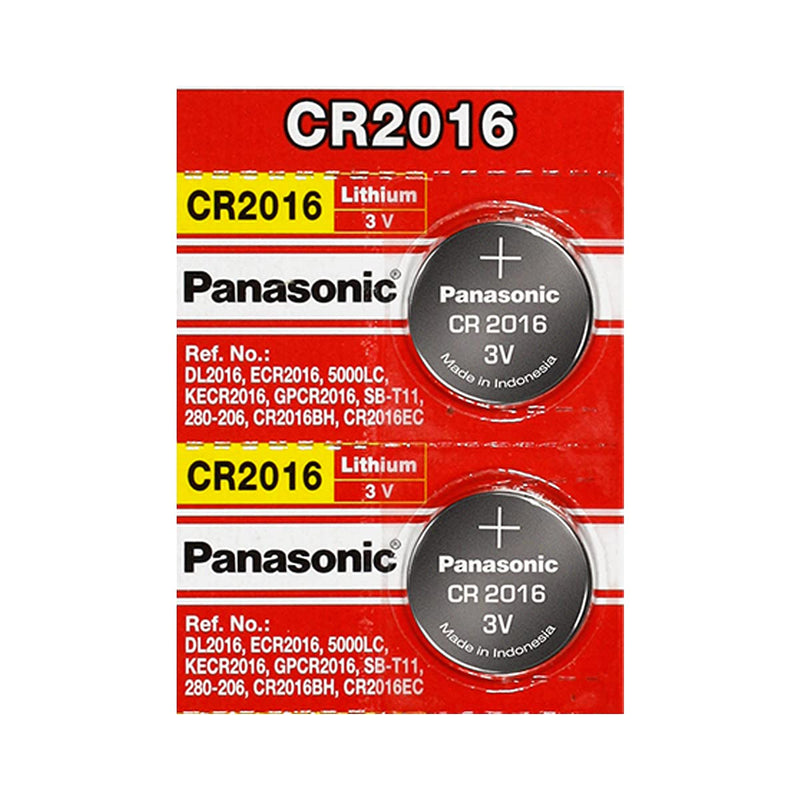 One (1) Twin Pack (2 Batteries) Panasonic Cr2016 Lithium Coin Cell Battery 3V...