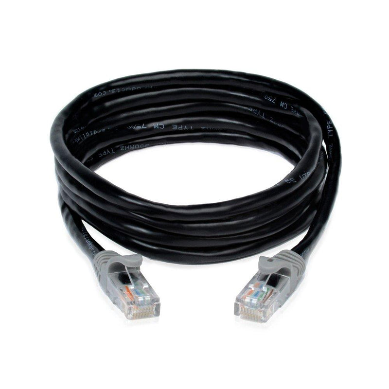 Mediabridge Ethernet Cable (15 Feet) - Supports Cat6 / Cat5e / Cat5 Standards, 550MHz, 10Gbps - RJ45 Computer Networking Cord (Part# 31-699-15B) 15FT Black