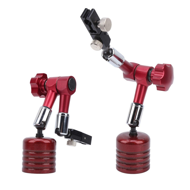 Marhynchus Adjustable Magnetic Base,50KG Dial Indicator Holder, Mini Universal Strong Magnetic Lever Stand Base Measuring Tool Dial Indicator