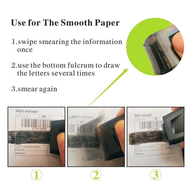 Smartdio Identity Anti-Theft Stamp Wide Roller Stamp Perfect for Privacy Protection- Security Stamp-Uses for Protection Your Confidential Address, Bank Statement