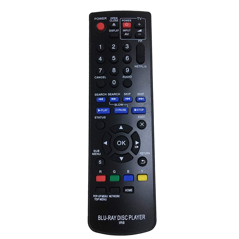 New N2QAYB000575 BLU-RAY DISC DVD Player Replaced Remote IR6 for Panansonic DMP-BD75 DMP-BD755 and All Panasonic Brand Blu-ray DVD Player