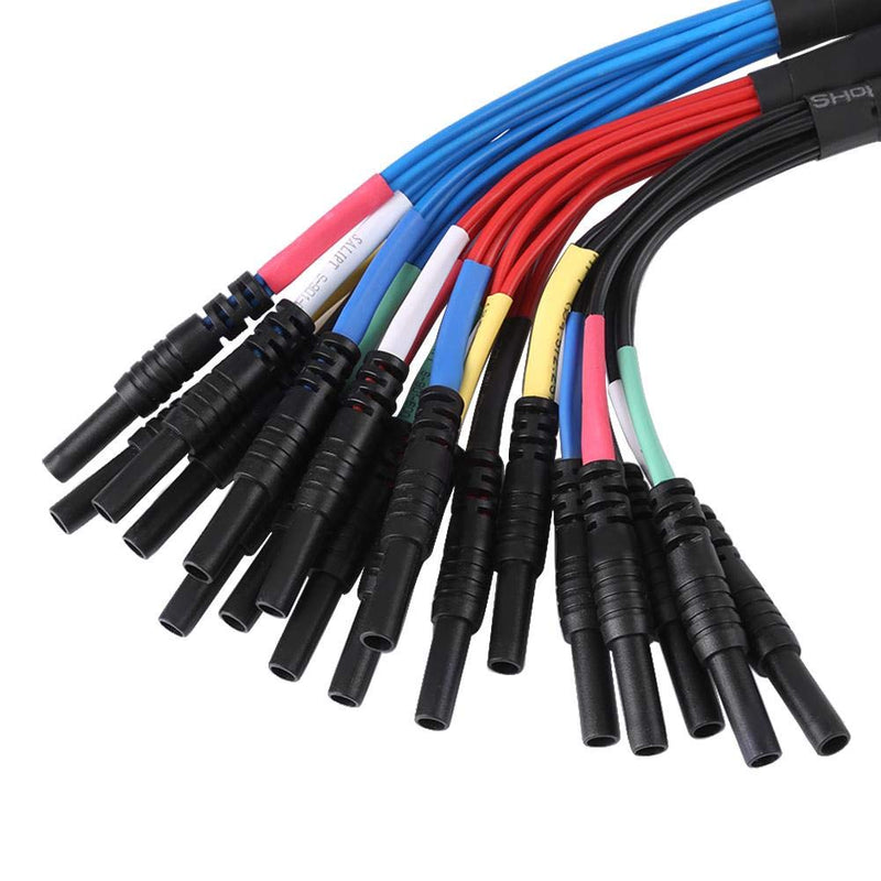 HT306 6 Channel Universal Break Out Leads for Auto Diagnostic Oscilliscope(Black)