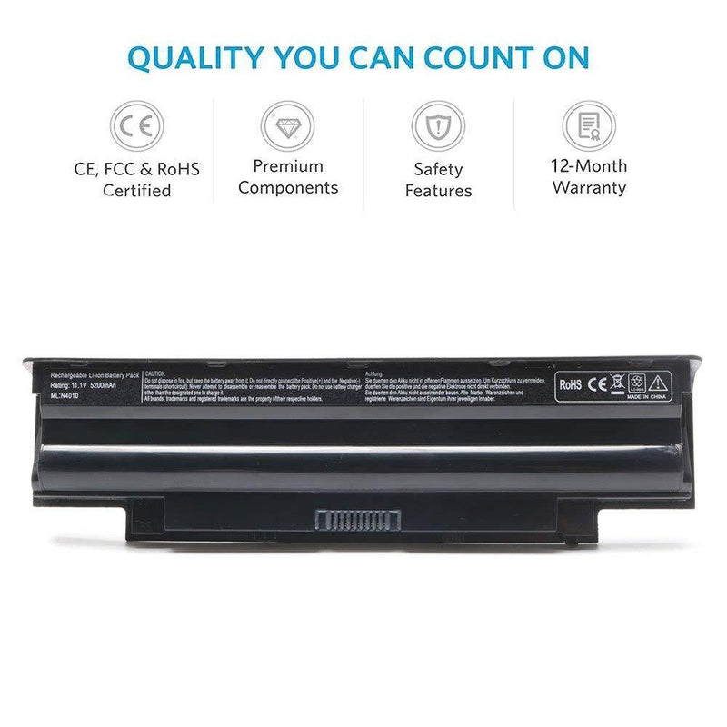 Replacement J1KND Laptop Battery for Dell Inspiron N7010 N7110 N5010 N5110 N5030 N5040 N5050 N4010 N4110 N4050 M5010 M5030 M5040 M5110 3420 3520 Vostro 3550 3750 J1KND 4T7JN