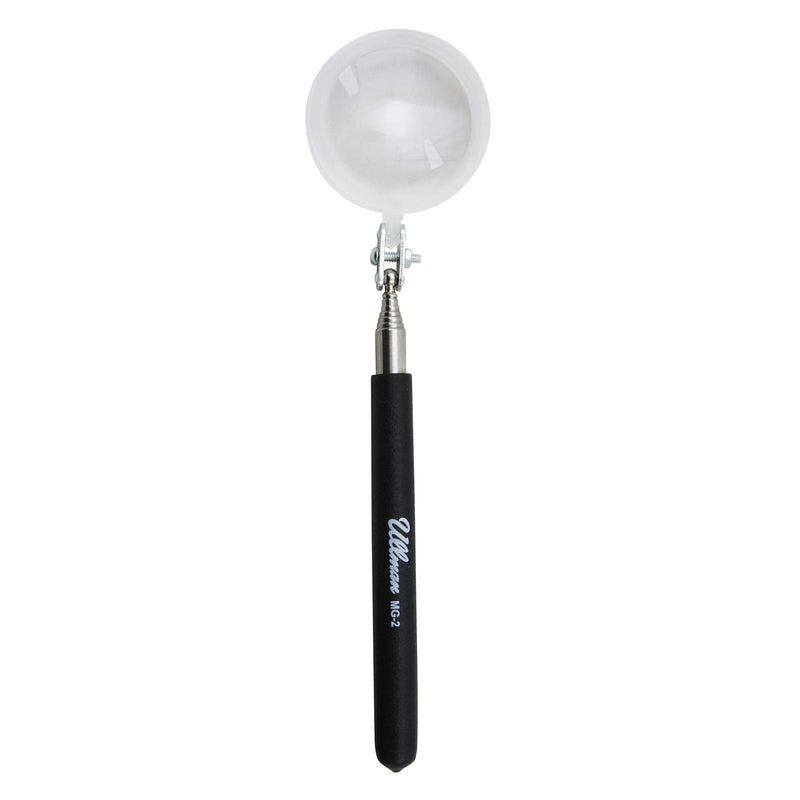 Ullman MG-2 2-Telescopic Magnifying Glass, 3/8" Mirror diameter, 6-3/8" to 36" Telescope Range