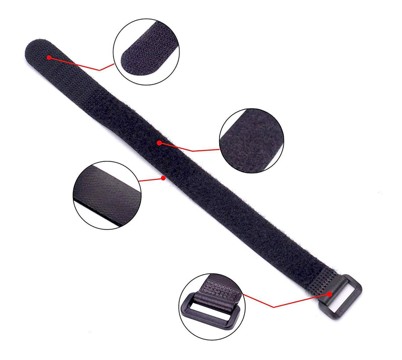 RC Lipo Battery Straps 20mm x 250mm Non-Slip Rubberized Battery Tie Down Straps for RC Drone Boat Car(8Pcs)