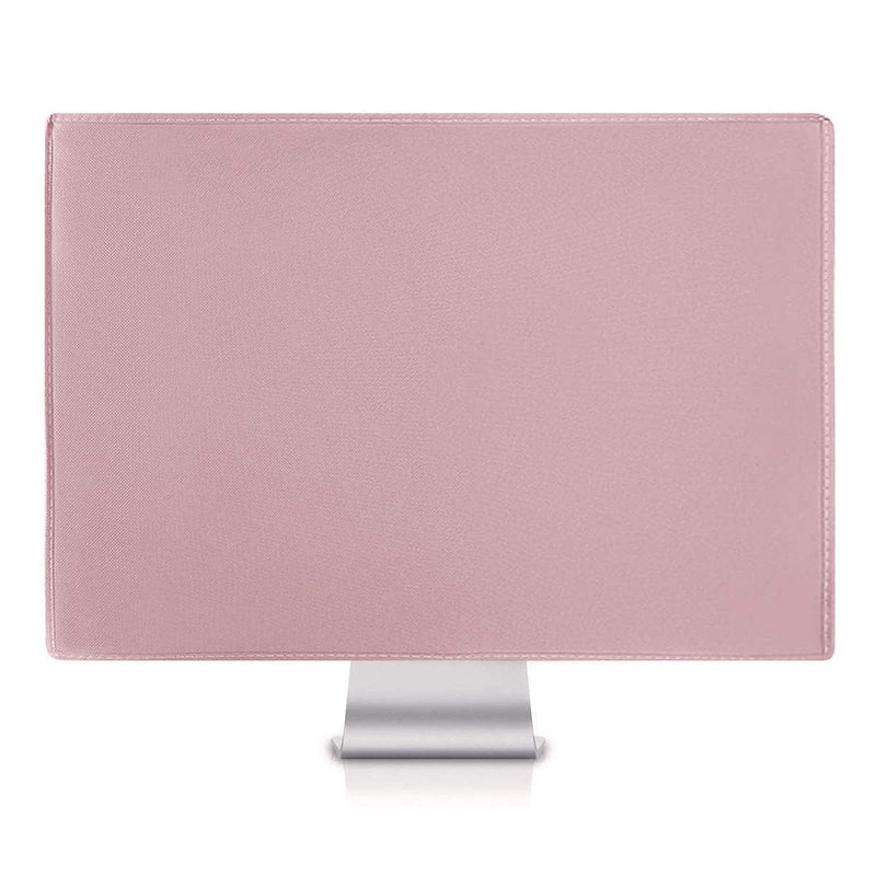 MOSISO Monitor Dust Cover 22, 23, 24, 25 inch Anti-Static Dustproof LCD/LED/HD Panel Case Computer Screen Protective Sleeve Compatible with iMac 24 inch, 22-25 inch PC, Desktop and TV, Pink